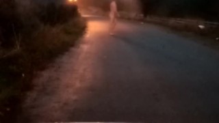 Walk away from my clothes down the street