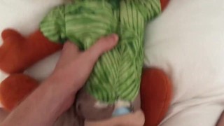 Nick Wilde plush toy gets fucked in the ass and cummed on