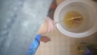 Guy Peeing 