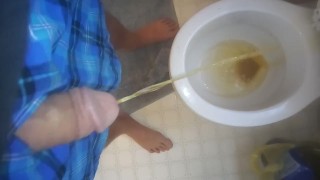 Guy Peeing 