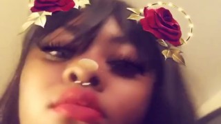 Ebony Showing Fat Ass