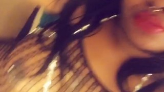 Ebony Showing Fat Ass