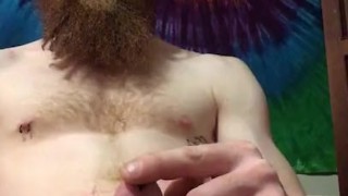 Sounding urethra insertion with anal toy in while jerking cock cumshot fini