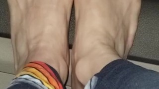 Feet in the window