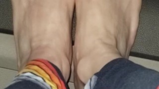 Feet in the window