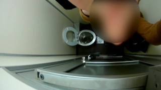 CAUGHT TWICE IN A PUBLIC RESTROOM WITH MY DICK IN HAND - HUGE CUM FINISH