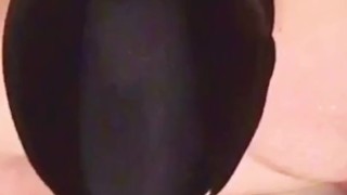 Husband showed me his BJ skills using my BBC Dildo, cum shot & swallow it. 