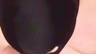 Husband showed me his BJ skills using my BBC Dildo, cum shot & swallow it. 