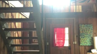 Fat babe dances naked