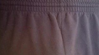 Showing off sexy Brief Bulge in public
