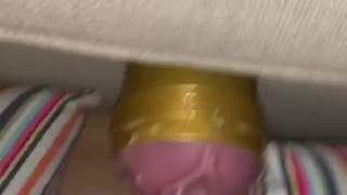 Fucking fleshlight and cumming BIG