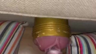 Fucking fleshlight and cumming BIG