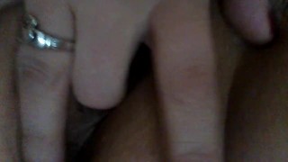 Leopard panties, pink pussy, big clit