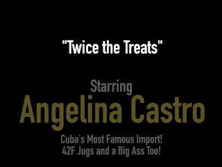 Deliciously Hot BBWs Angelina Castro & Miss Raquel Tongue Fuck & Cum!