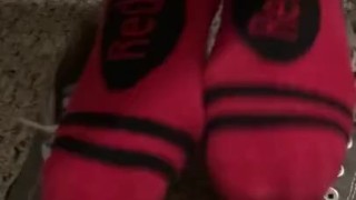 Teen feet close up 