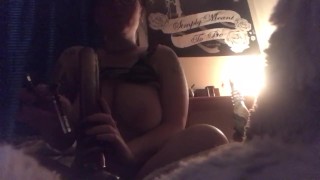 Babygirl_goth Bong hit and Titties 