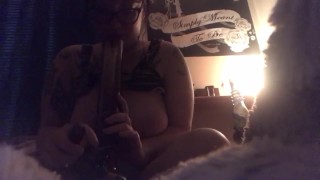 Babygirl_goth Bong hit and Titties 