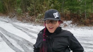 Winter time Public Tampon Insertion - Plastic Applicator