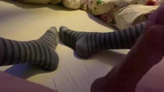 Gay Socks Orgasm Boy selficam real