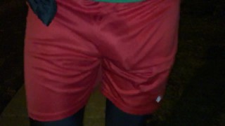BULGING out of THOSE SHORTS ** BONER in PUBLIC **