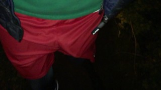 BULGING out of THOSE SHORTS ** BONER in PUBLIC **