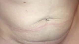 After I pee’d my husband pissed on my pussy, J/O w/ Cumshot & licked up Cum
