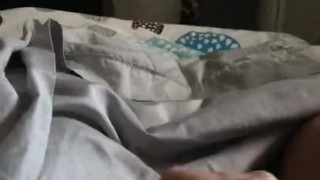 Stroking my low and tight cock till I cum