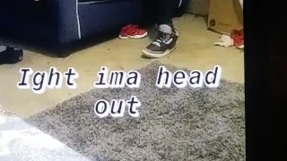 Fat hoe gets buzzed down by baby daddy in front of young friend