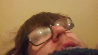 Quietly dirty talking and cumming as mom is downstairs