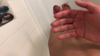 Having Fun With My Self In the Shower Guy