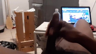 Young BBC uncircumcised masterbation load of cum