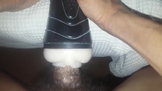 Pinoy First time using new fleshlight inside school bathroom creampie pt2