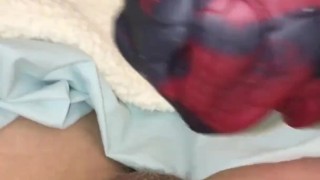 Fucking and having Duke's muzzle toy suck my cock until i cum in his mouth