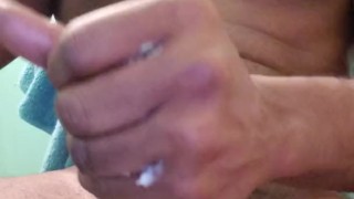 Big black dick shooting cum
