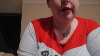 Red Lips Cigarette Smoking