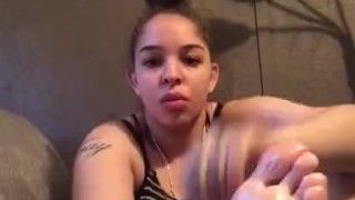 Sexy Teen Cleaning And Oiling Her Sexy Feet