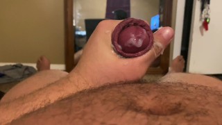 Fat guy cums