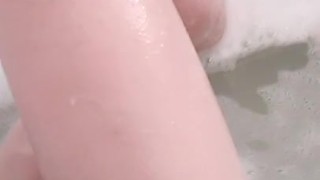 Tempting Transgirl Teasing in Tub