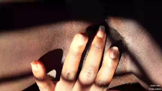 Kenyan amateur ebony pussy play
