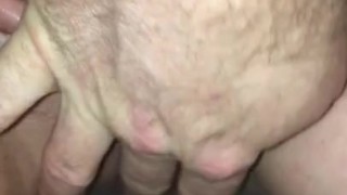 Hot MILF’s Pussy & Clit rubbed by her Husband’s fingers as she takes a piss