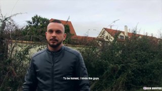  CZECH HUNTER 493 - Buff Bearded Stud Gets His Asshole Drilled Raw