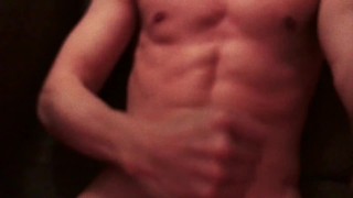 Horny twink jerking off 