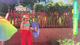 April Flowers and Red Spandex - PREVIEW