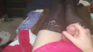 Sissy me touching clitty