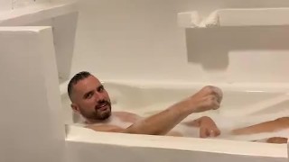 Spying on English Leather Master in the bath caught redhanded JOI preview