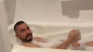 Spying on English Leather Master in the bath caught redhanded JOI preview