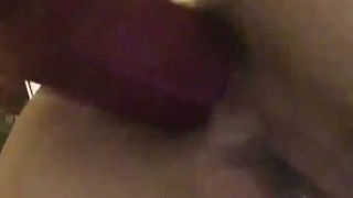 Anal dildo play 