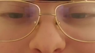 Glasses Guy Licks His Lips For You