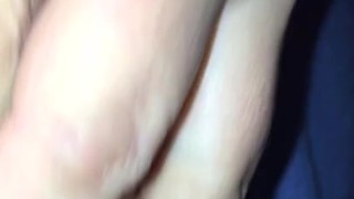 Playing with my hard nipple