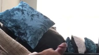  stroking BBC with big cum shot 